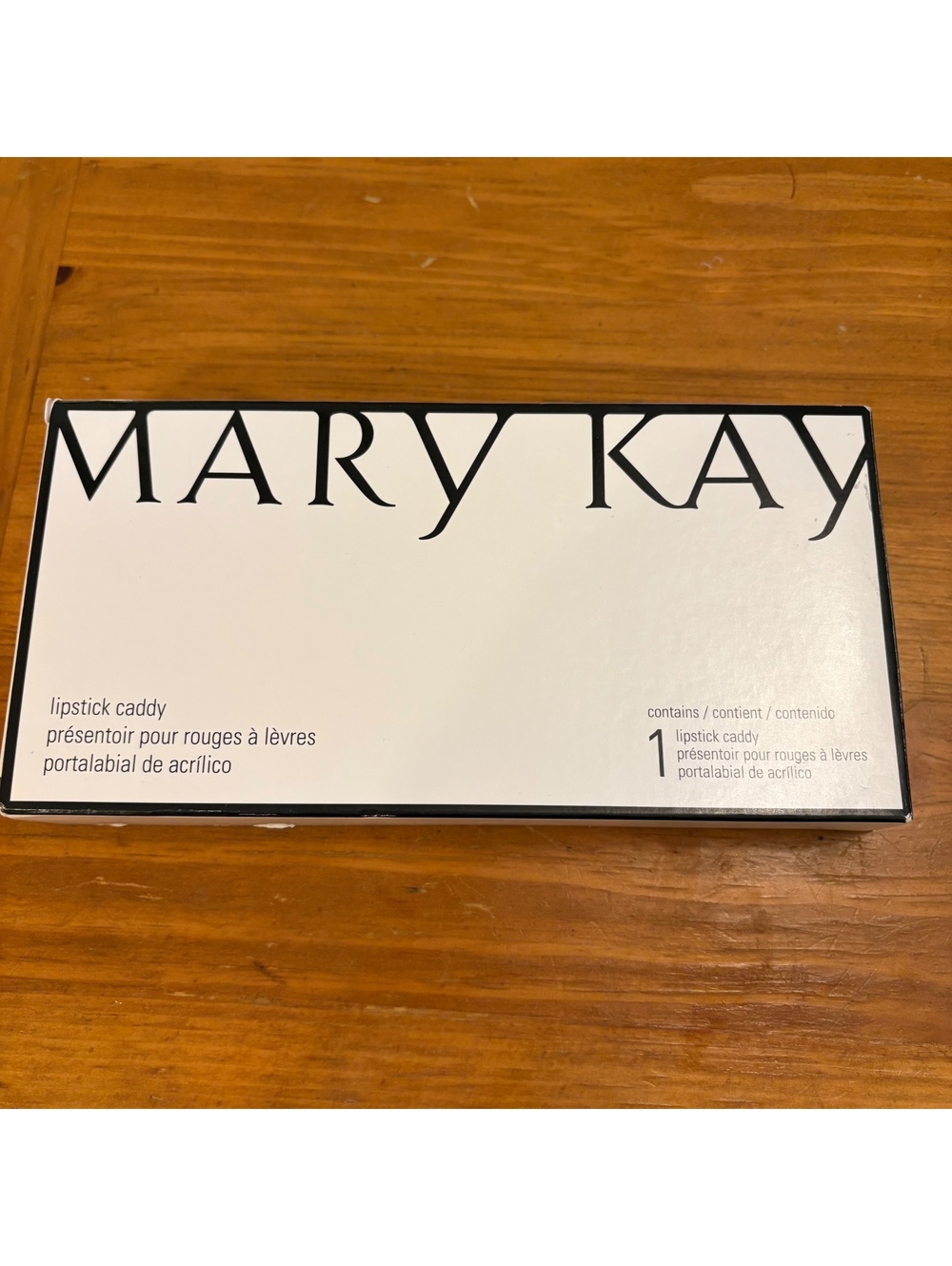 Mary Kay Lipstick Caddy Acrylic Organizer Holder NIB Black